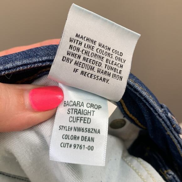 Hudson Barcara Crop Straight Cuffed Jeans - Picture 5 of 8